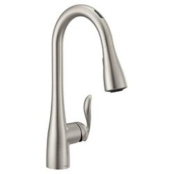 Single Handle Pull Down Touchless Kitchen Faucet with Voice Activation in Spot Resist&trade; Stainless