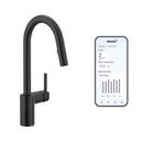 Moen Matte Black Single Handle Pull Down Sensor Kitchen Faucet 