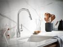 Moen Chrome Single Handle Pull Down Voice Activated Kitchen Faucet with Power Clean and Reflex Technology 