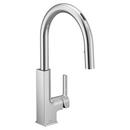 Single Handle Pull Down Touchless Kitchen Faucet with Voice Activation in Chrome