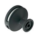 Amerock Matte Black/Frosted 1-3/ 8 in. Round Knob 