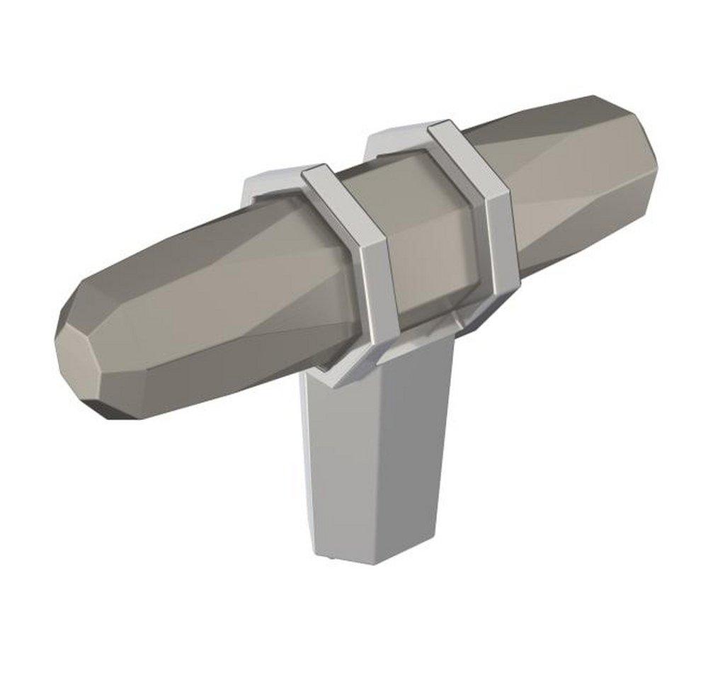 Amerock Satin Nickel/Polished Chrome 9/16 in. Knob 