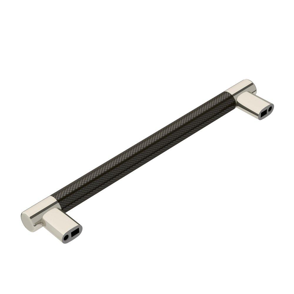 Amerock Polished Nickel/Gunmetal Cabinet Pull in Polished Nickel 