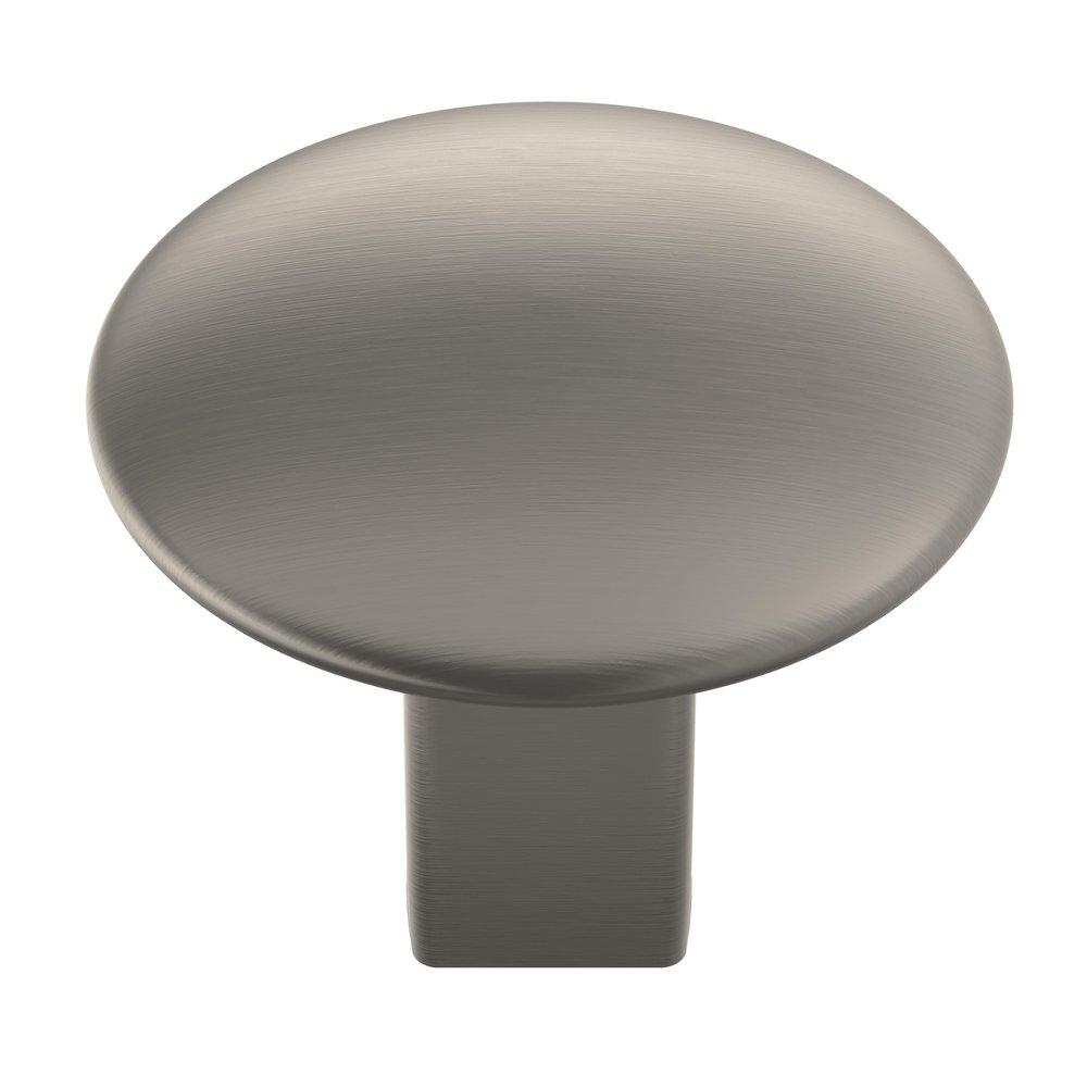 RIVA 1-1/4 IN (32 MM) DIAMETER SATIN NICKEL CABINET KNOB 