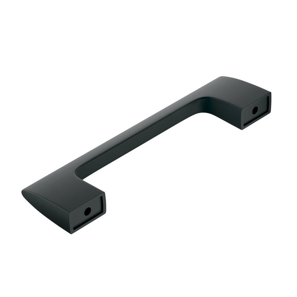 Amerock Matte Black 1-3/8 in. Cabinet Pull 