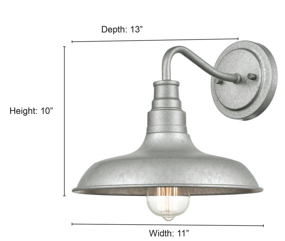 Millennium Lighting Galvanized Outdoor Wall Sconce 