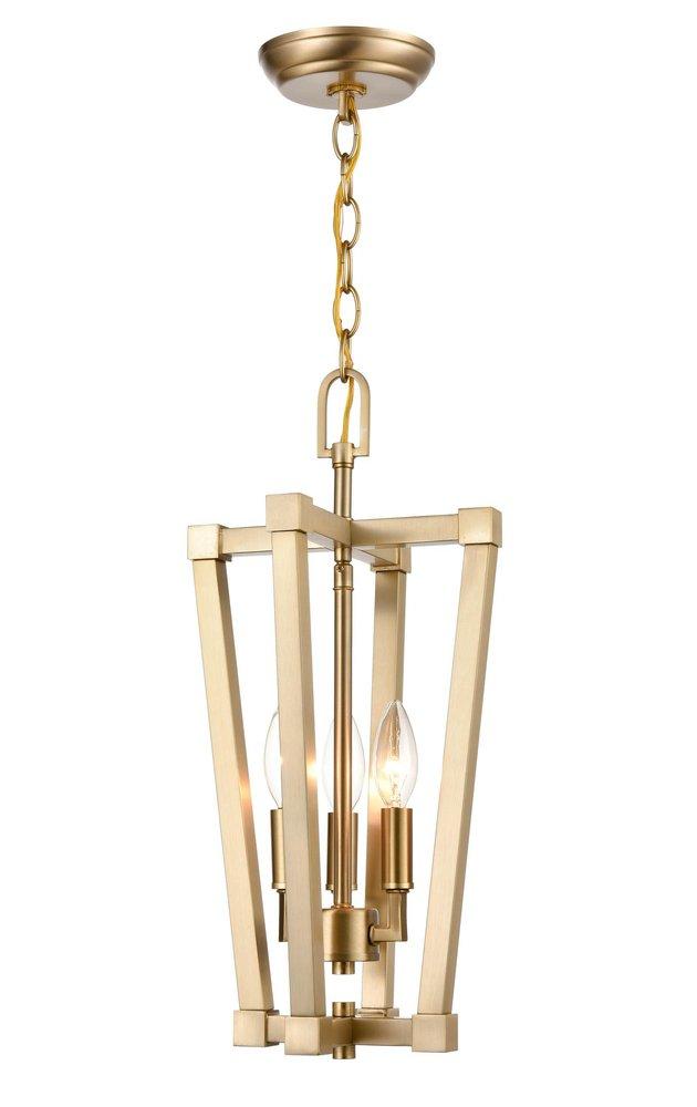 Millennium Lighting Modern Gold 3-Light Pendant Light 