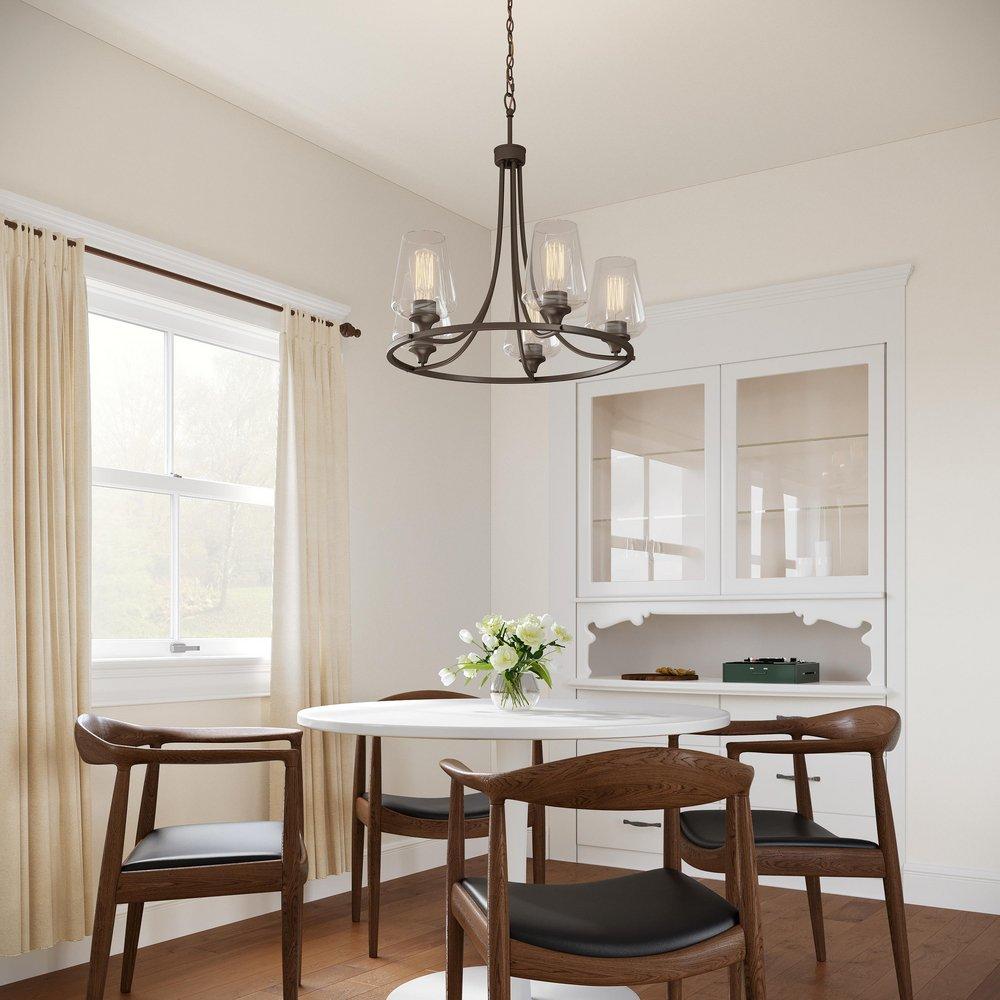 Millennium Lighting Rubbed Bronze 5-Light Chandelier Ceiling Light 