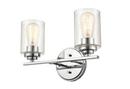 Millennium Lighting Chrome 2-Light Vanity Fixture 