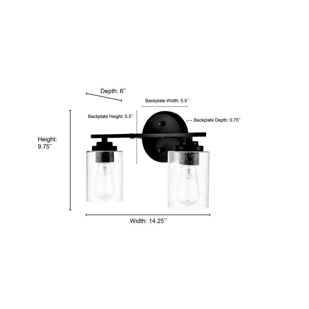 Millennium Lighting Chrome 100W 2-Light Medium E-26 Vanity Fixture 