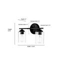 Millennium Lighting Chrome 100W 2-Light Medium E-26 Vanity Fixture 
