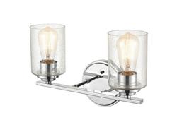 2-Light Vanity Fixture in Chrome