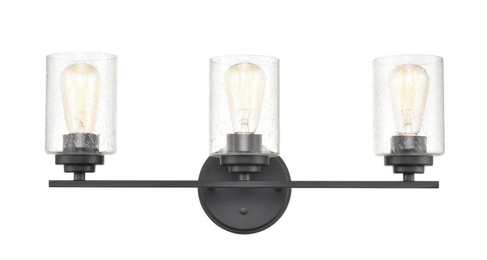 Millennium Lighting Matte Black 3-Light Vanity Fixture 