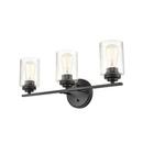 Millennium Lighting Matte Black 100W 3-Light Medium E-26 Vanity Fixture 