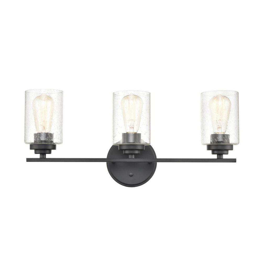 Millennium Lighting Matte Black 100W 3-Light Medium E-26 Vanity Fixture 