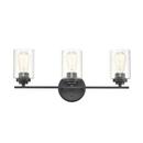 Millennium Lighting Matte Black 100W 3-Light Medium E-26 Vanity Fixture 