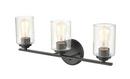 Millennium Lighting Matte Black 100W 3-Light Medium E-26 Vanity Fixture 