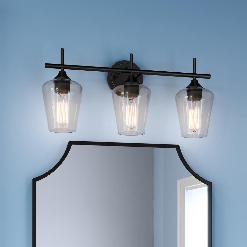 Millennium Lighting Matte Black 3-Light Vanity Fixture 