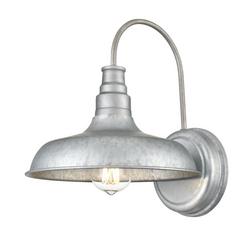 1-Light Outdoor Wall Sconce in Galvanized