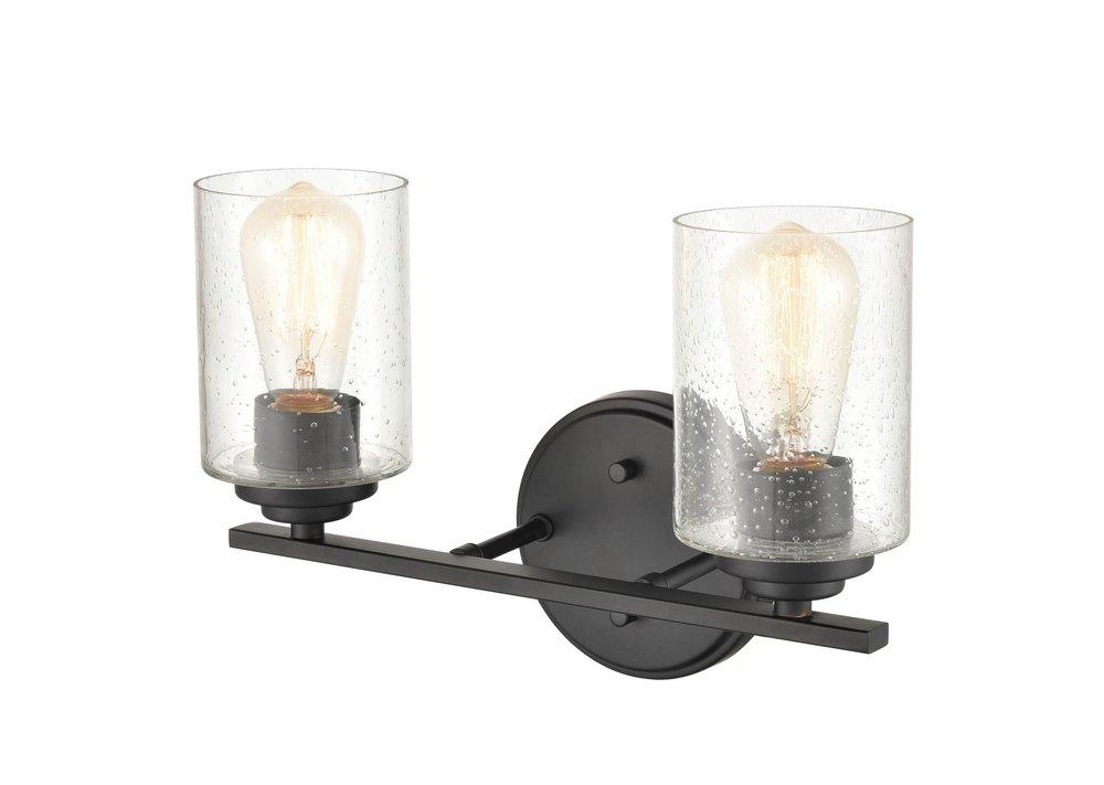 Millennium Lighting Matte Black 2-Light Vanity Fixture 