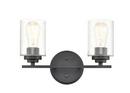 Millennium Lighting Matte Black 2-Light Vanity Fixture 