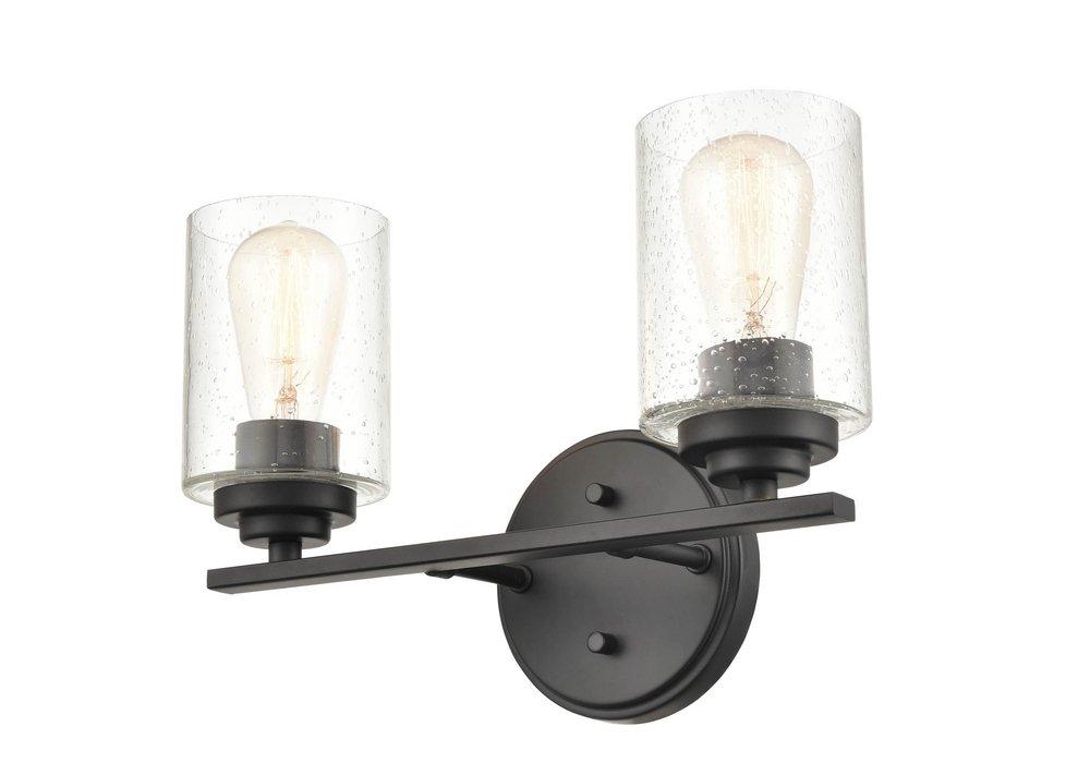 Millennium Lighting Matte Black 2-Light Vanity Fixture 