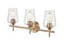 Millennium Lighting Modern Gold 100W 3-Light Medium E-26 Vanity Fixture 