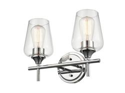 2-Light Vanity Fixture in Chrome