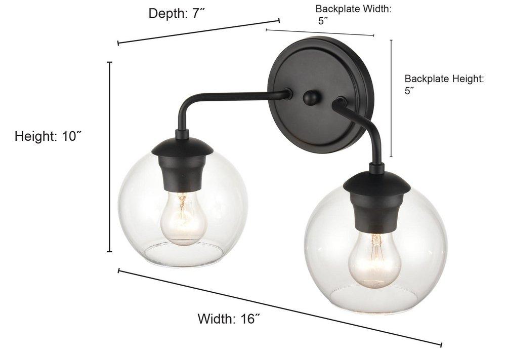 Millennium Lighting Matte Black Wall Sconce 