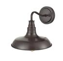 1-Light Outdoor Wall Sconce in Powder Coated Bronze