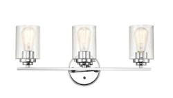 3-Light Vanity Fixture in Chrome
