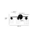 Millennium Lighting Chrome 100W 3-Light Medium E-26 Vanity Fixture 