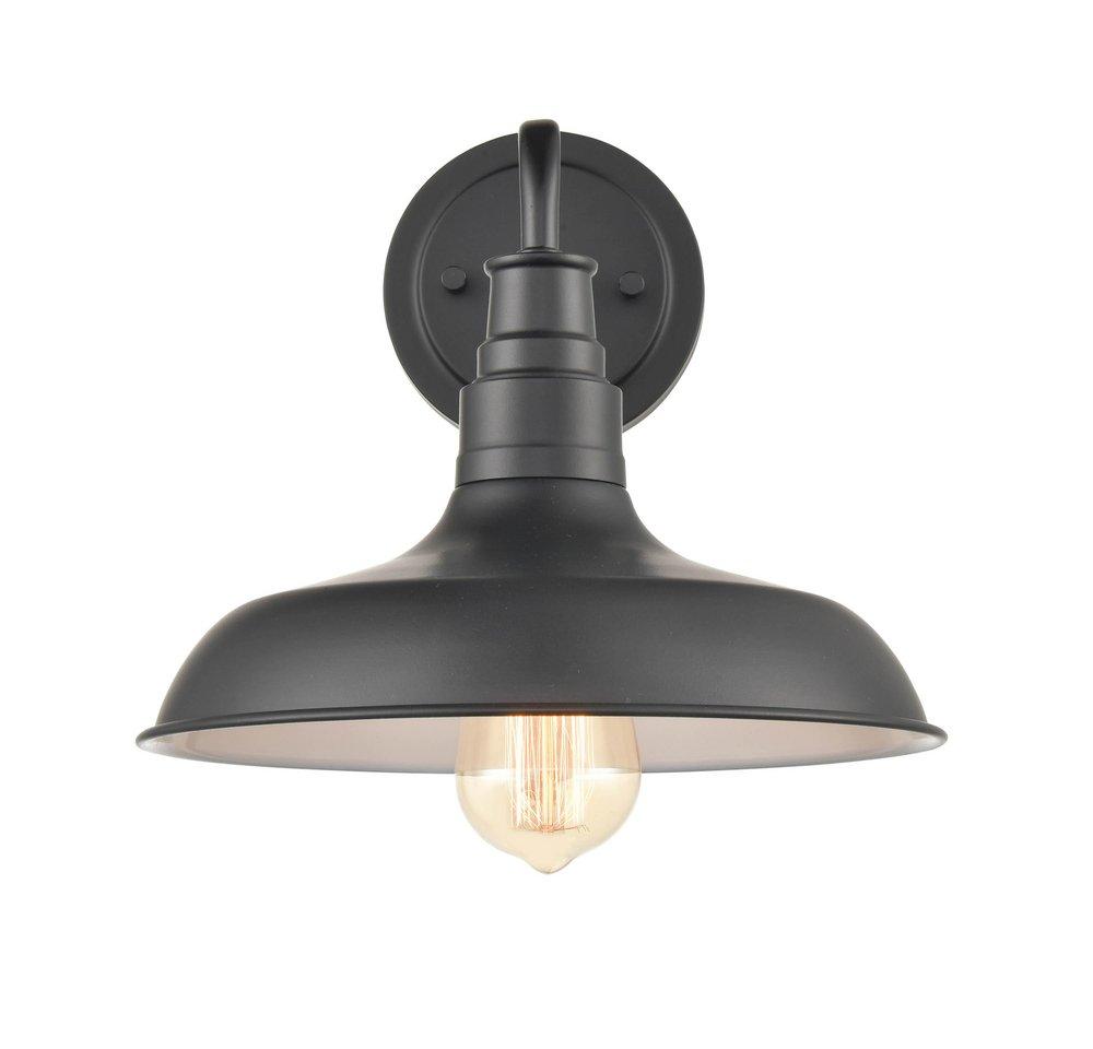 Millennium Lighting Powder Coat Black 100W 1-Light Medium E-26 Outdoor Wall Sconce 