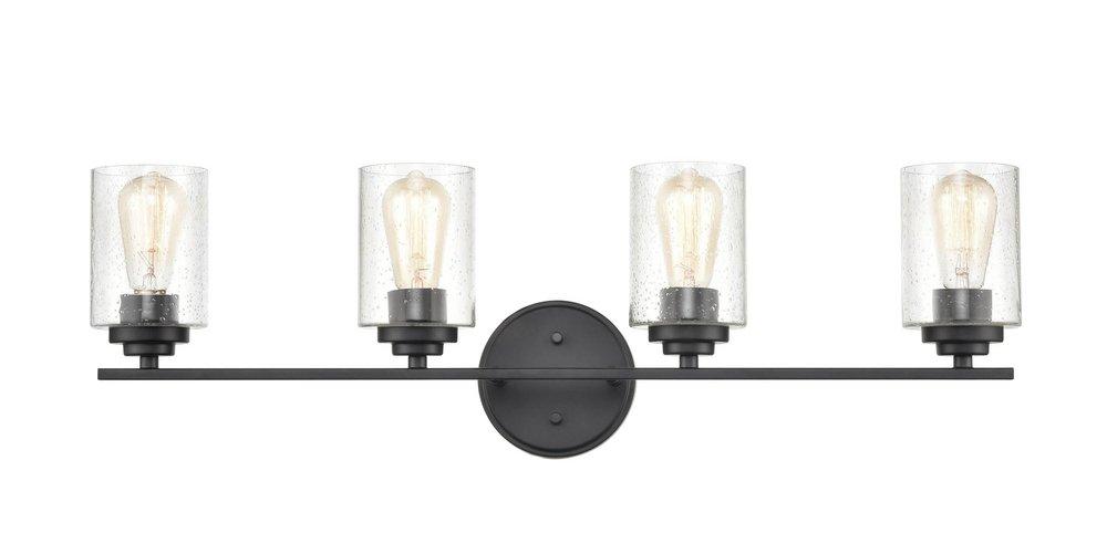 Millennium Lighting Matte Black 4-Light Vanity Fixture 