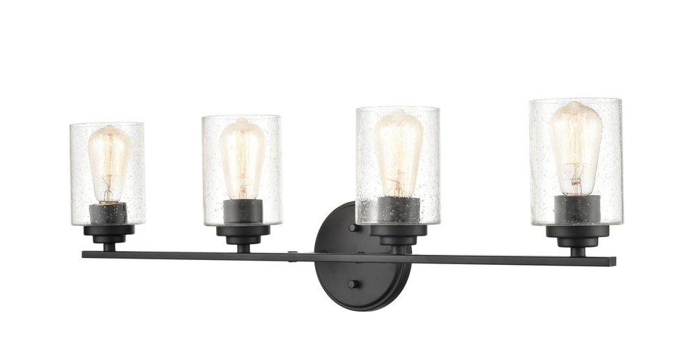 Millennium Lighting Matte Black 4-Light Vanity Fixture 