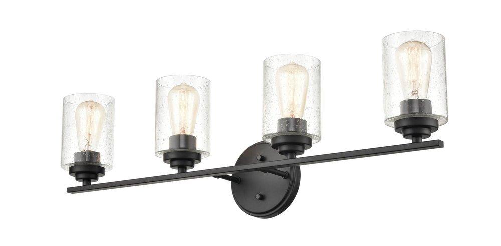 Millennium Lighting Matte Black 4-Light Vanity Fixture 