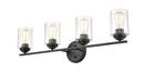 Millennium Lighting Matte Black 4-Light Vanity Fixture 