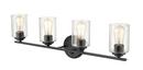 Millennium Lighting Matte Black 100W 4-Light Medium E-26 Vanity Fixture 