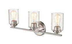 3-Light Vanity Fixture in Satin Nickel