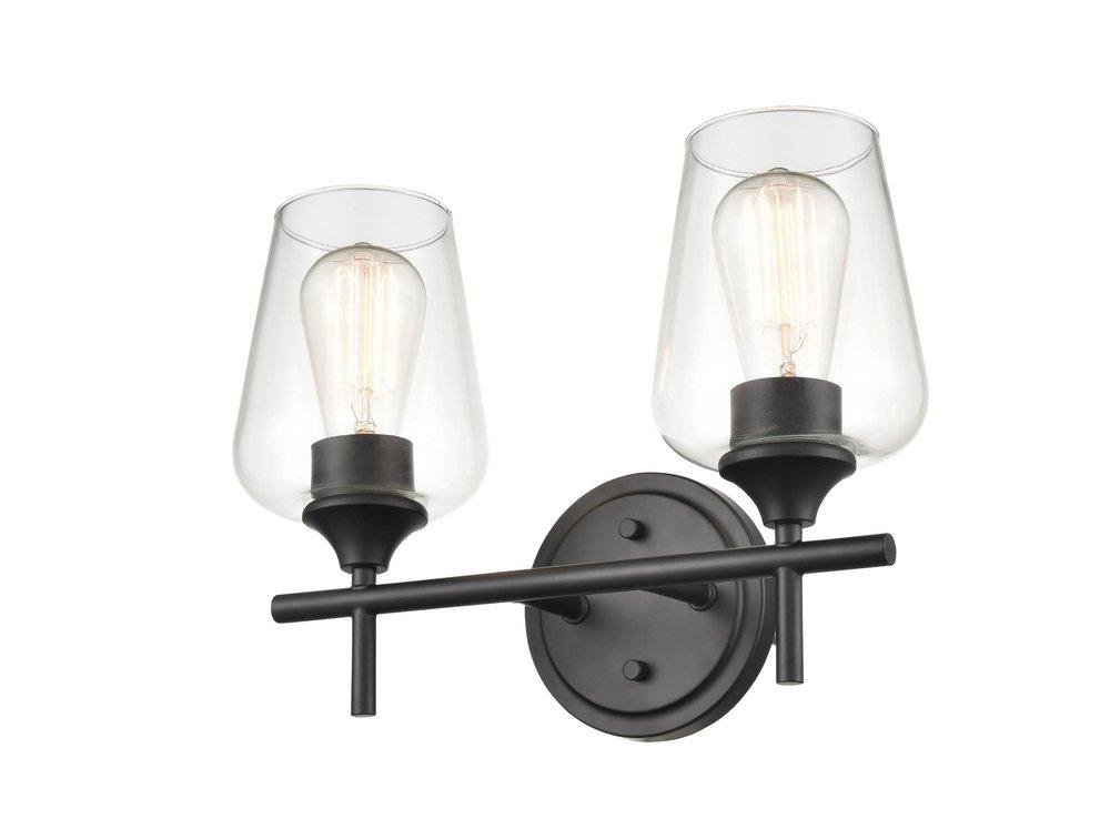 Millennium Lighting Matte Black 2-Light Vanity Fixture 