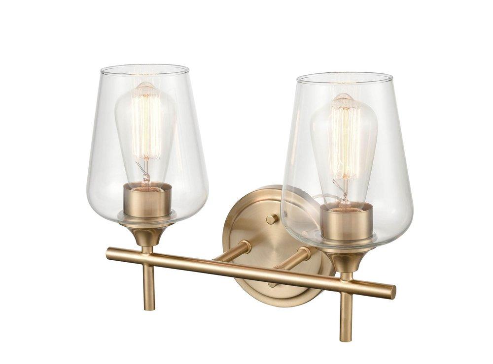 Millennium Lighting Modern Gold 100W 2-Light Medium E-26 Vanity Fixture 