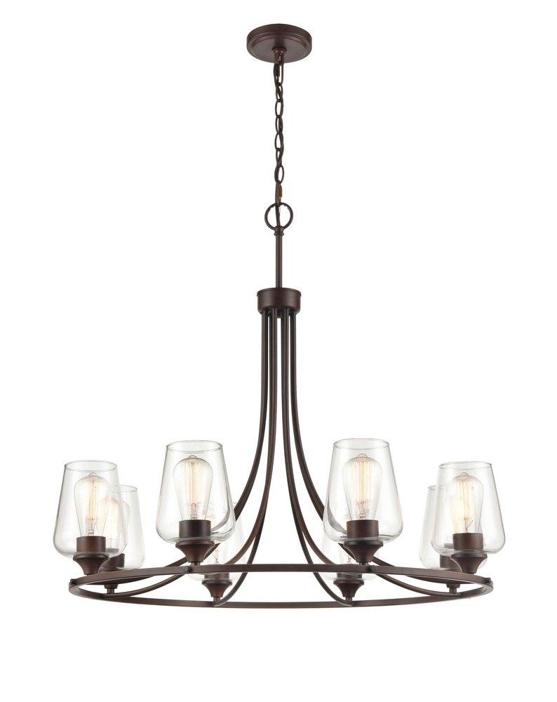Millennium Lighting Rubbed Bronze 8-Light Chandelier Ceiling Light 