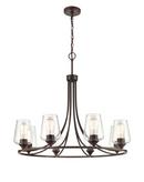 Millennium Lighting Rubbed Bronze 8-Light Chandelier Ceiling Light 