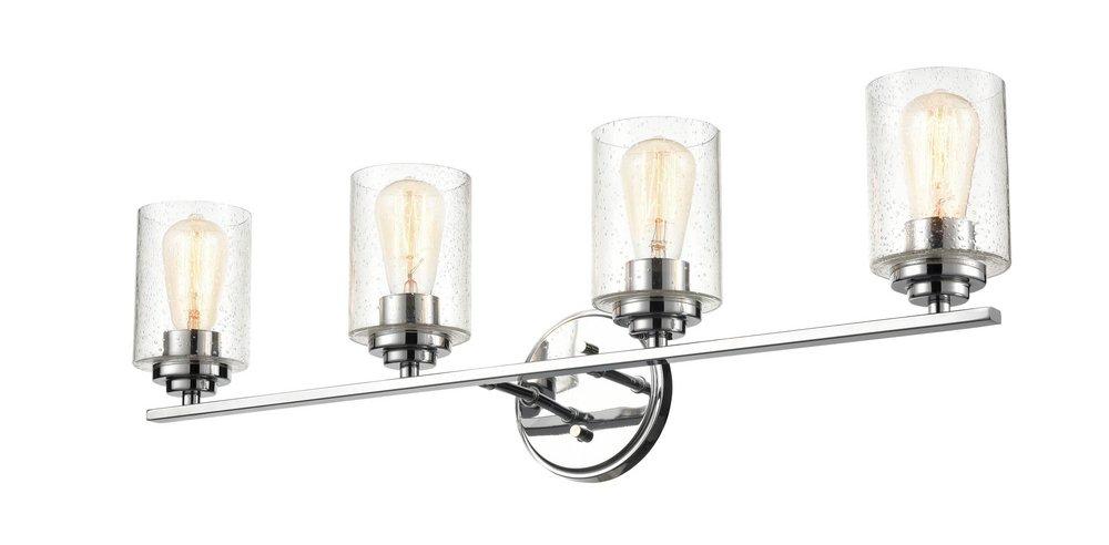 Millennium Lighting Chrome 100W 4-Light Medium E-26 Vanity Fixture 