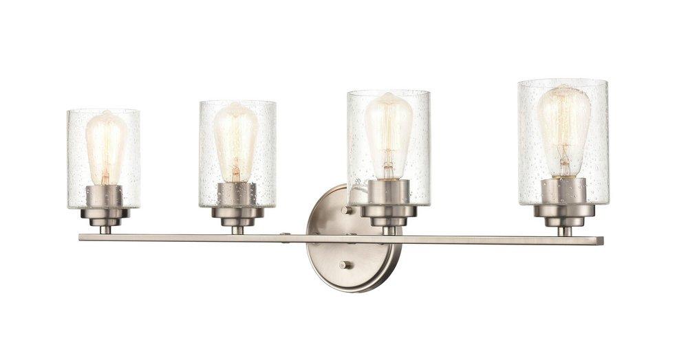 Millennium Lighting Satin Nickel 100W 4-Light Medium E-26 Vanity Fixture 