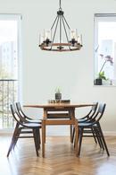 Millennium Lighting Matte Black 5-Light Chandelier Ceiling Light 