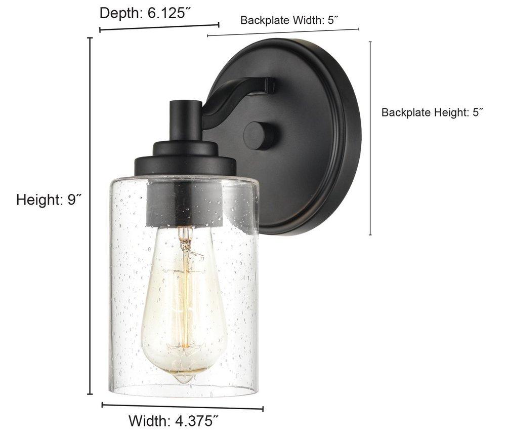 Millennium Lighting Chrome 1-Light Wall Sconce 