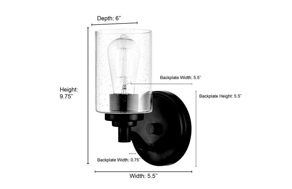 Millennium Lighting Chrome 1-Light Wall Sconce 