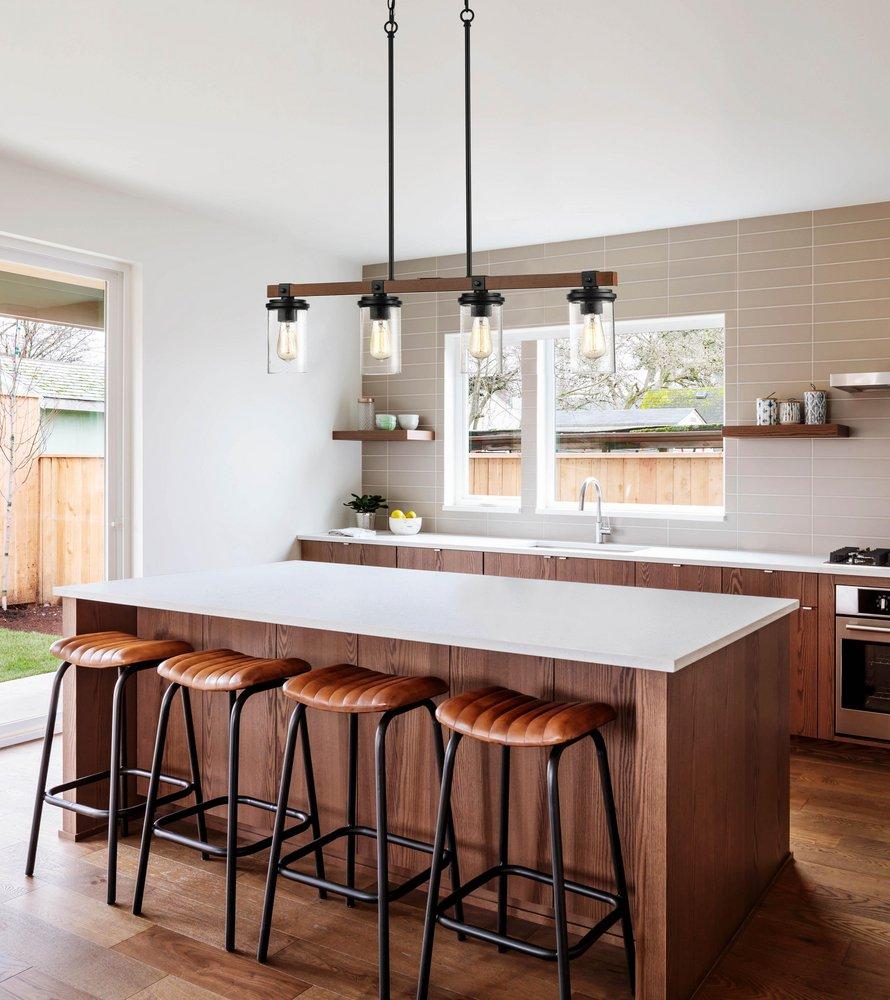 Millennium Lighting Matte Black 4-Light Island Light 