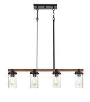 Millennium Lighting Matte Black 4-Light Island Light 